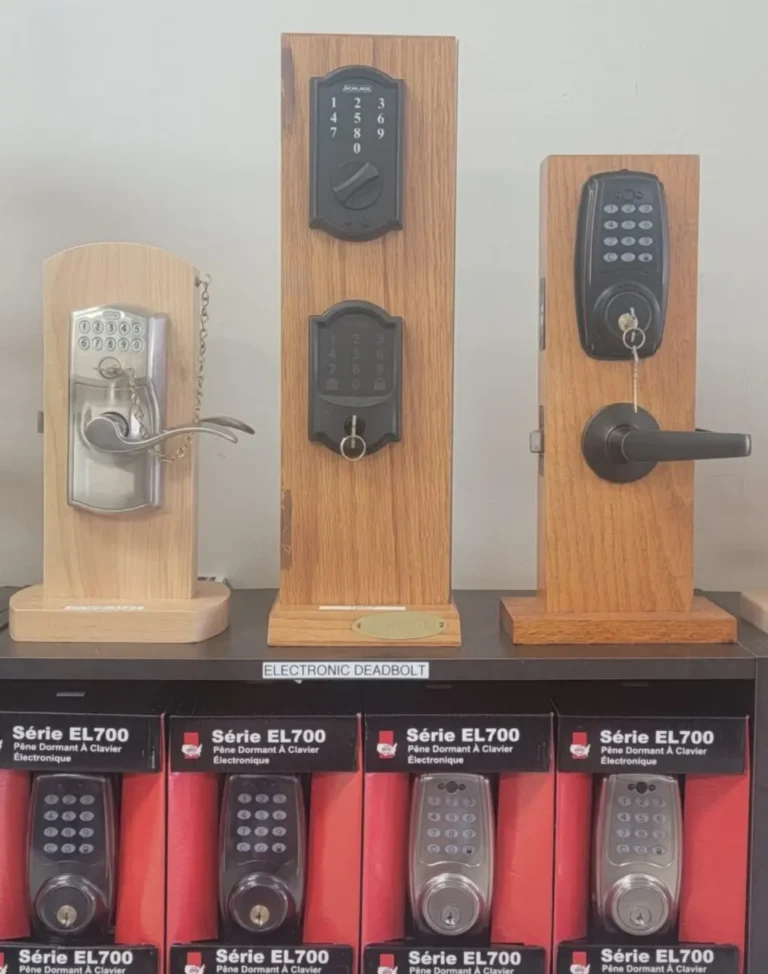 Safe with keypad lock display